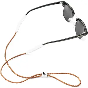 Leather Sunglasses Strap - Glasses Retainer Cord for Men or Women, Secure Chain Eyeglass or Sunglass Holder