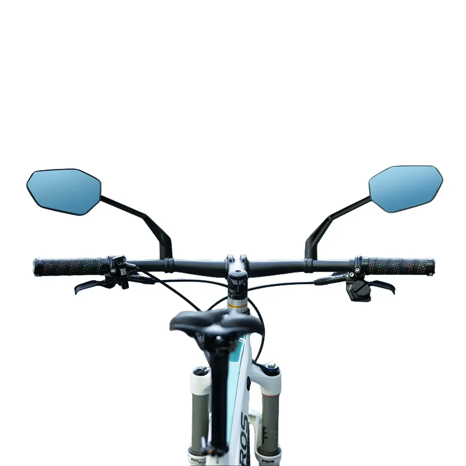 ROCKBROS Universal Bike Rearview Mirror - Adjustable Handlebar Mount, Anti-Glare Glass for Safe Cycling Visibility