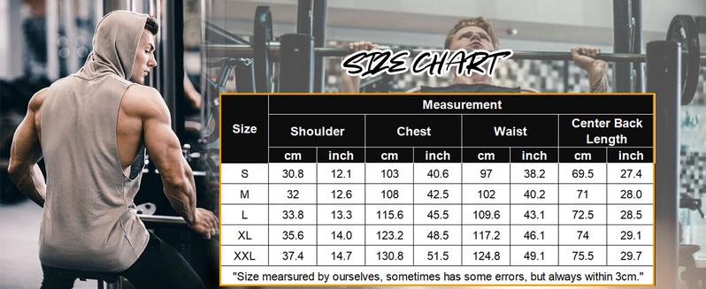 COOFANDY Men's Vests Workout Hooded Tank Tops Bodybuilding Muscle Cut Off T Shirt Sleeveless Gym Hoodies