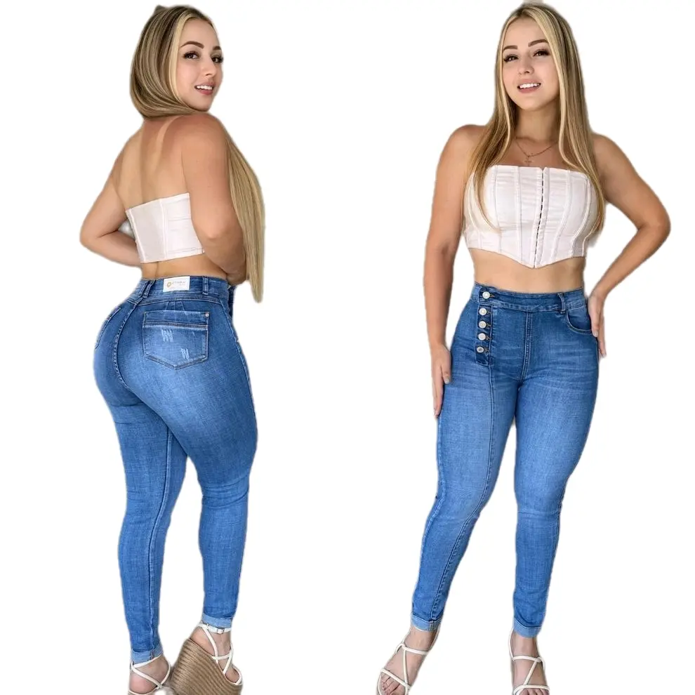 Colombian push up levanta cola skinny jeans