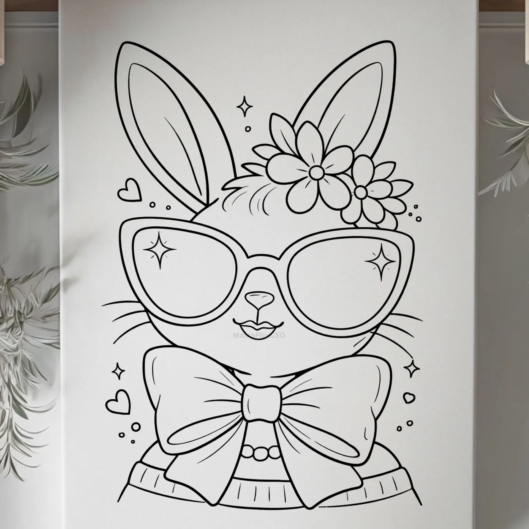 DTF Transfer Outline - Press & Paint Outline, Color your own DTF Print - Easter - Bunny - Coloring Activity - Sip and Paint  Party