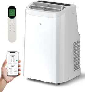 XBEAUTY 12000 BTU Portable Air Conditioners, AC Unit for Bedroom with Drainage-free Cooling, Fan & Dehumidifier, 47dB Quiet, 24H Timer, APP Control/Remote/LED Display