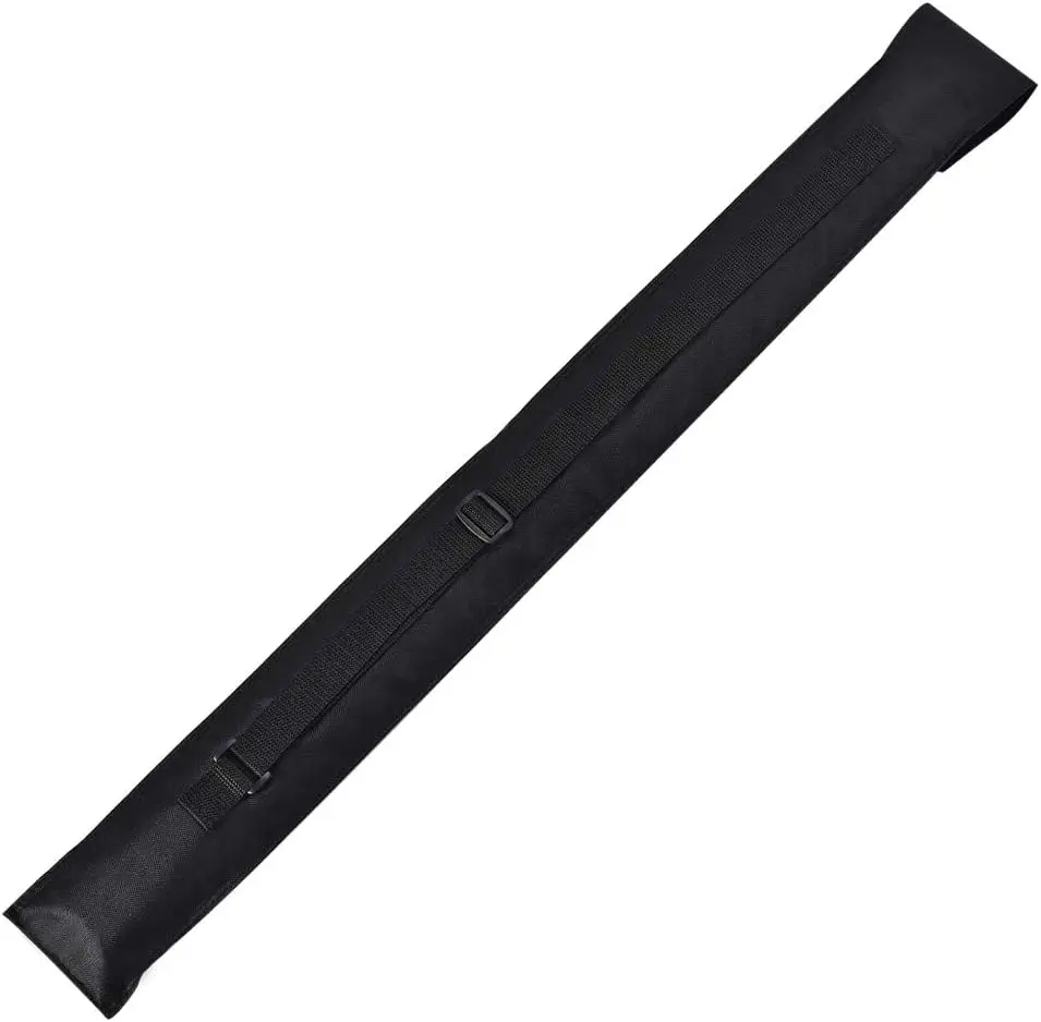 Black Billiard Cue Stick Carrying Case 32 Inches Long Pool Cue Stick Storage Bag