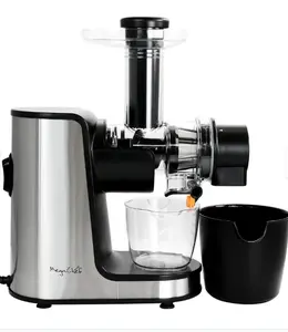 MegaChef Masticating Slow Juicer Extractor with Reverse Function, Cold Press Juicer Machine with Quiet Motor - Countertop