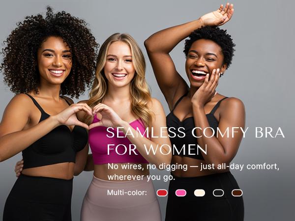 Shapellx Bare Essentials Skin Flow Smooth Unlined Wireless Bra Shapellx Bare Essentials Skin Flow Smooth Unlined Wireless Bra