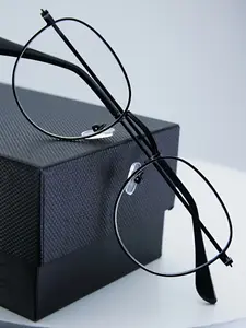 Minimalist Round Frame Glasses, Full Edge Design, Frame, Unisex, Suitable for Daily and Formal Occasions, Vintage Style