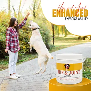 Layka Paws Hip & Joint Supplement for Dogs – Glucosamine, MSM & Turmeric Soft Chews for Mobility & Joint Support (60 Chews) Supplement for Dogs, Hip & Joint, Glucosamine MSM Turmeric, Mobility & Joint Support 60 Chews