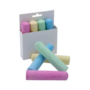 4" Bulk 12 Boxes Jumbo Solid Color Sidewalk Chalk - 4 Colors Per Box