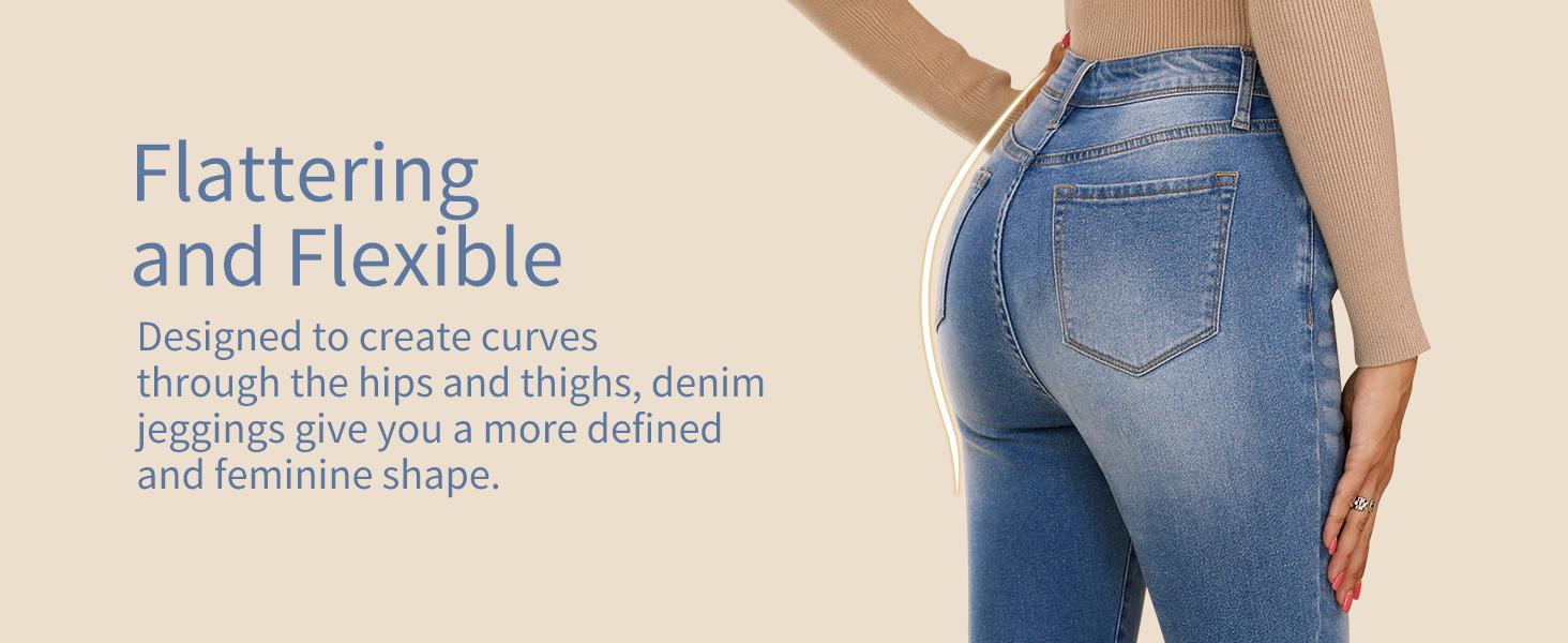 GRAPENT Skinny Jeans for Women High Waist Stretchy Classic High Rise Slimming Jeggings Denim Trousers Pants Womenswear Bottoms SpringStatements