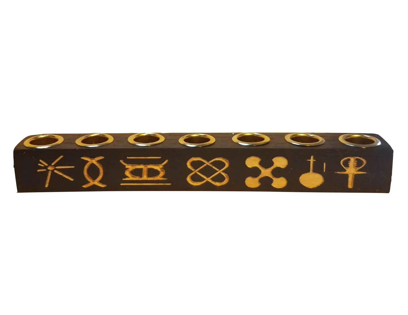 Kwanzaa Kinara with Seven Symbols of Kwanzaa Kinara