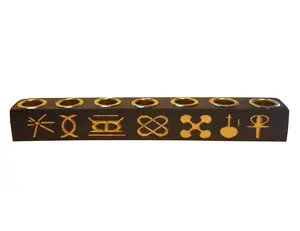 Kwanzaa Kinara with Seven Symbols of Kwanzaa Kinara