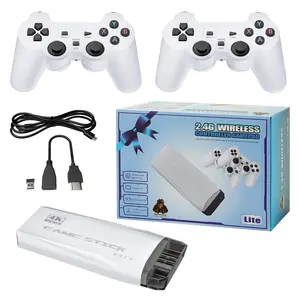 Upgraded 20000+ games Retro Game Console Video Gaming: 64G HDMI Game Stick 4K Mini Nes Classic Edition Game System Emulator Consola De Videojuegos 2.4G Wireless Plug and Play Video Games for TV Adapter Device