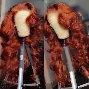 Bling Hair Reddish Brown Wig Body Wave 13x6 HD Lace Frontal Wigs Brown 13x4 HD Lace Front Human Hair Wigs For Women 100% Human Hair summerwins