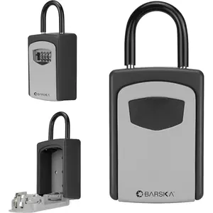 Combination Key Lock Box – Wall & Key Safe for Realtor, Airbnb, Keys,, Hidden