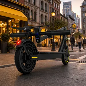 B-Smart Adult Foldable Electric Scooter - 350W Motor, 19MPH Speed, 21 Mi Big Battery Range, Safe Dual Braking, 8.5in Honeycomb Solid Tires, App Connected