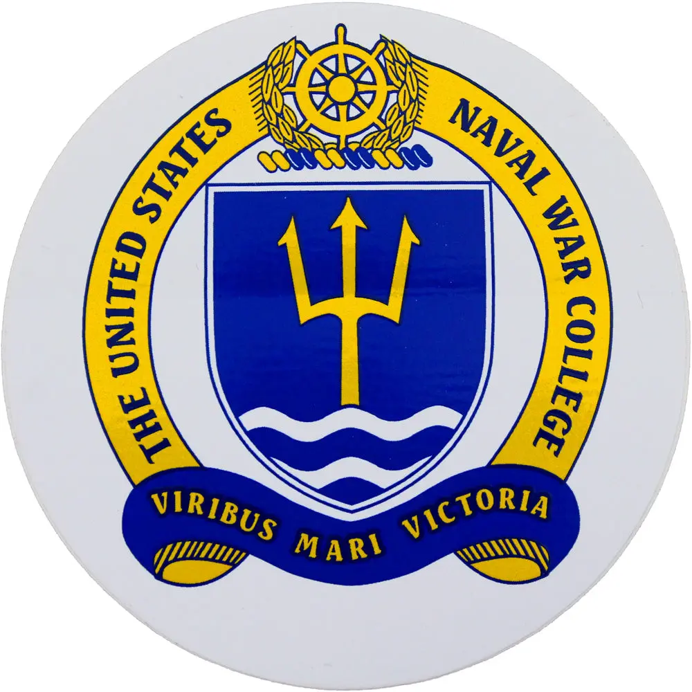 Naval War College Circular 3-Inch Diameter Stickers, DIY Scrapbooking & Stamping Decal for Toys & Hobbies