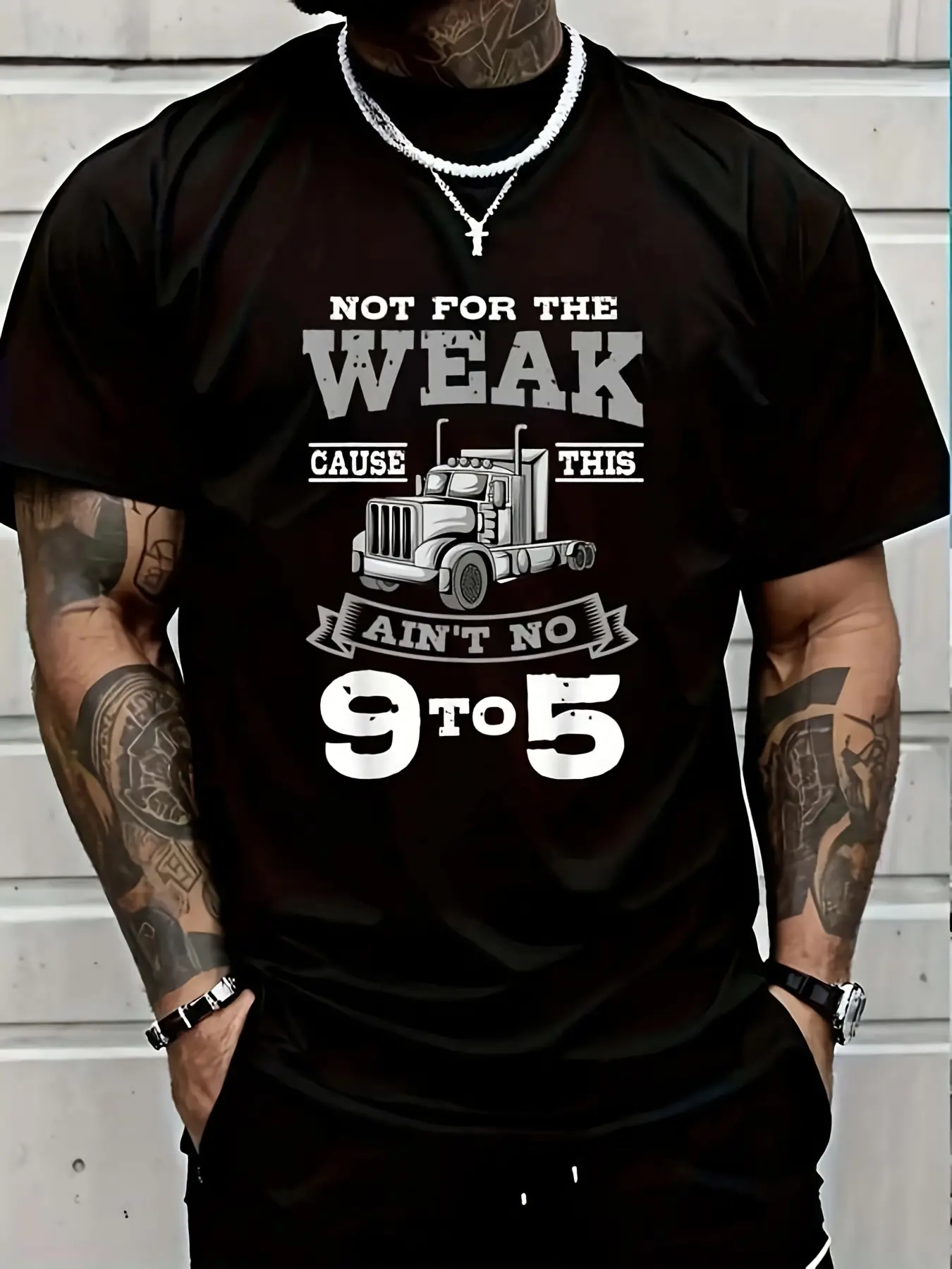 Truck Driver Trucker Truckie Driving Teamster Vehicle Lgv T-Shirt| Women'S Men'S Black Vacation Crew Neck Short Sleeve Classic Fit Holiday T-Shirt Summer Tee Breathable Sweat Wicking And Soft Suitable For Daily Commutes, Lounge At Home
