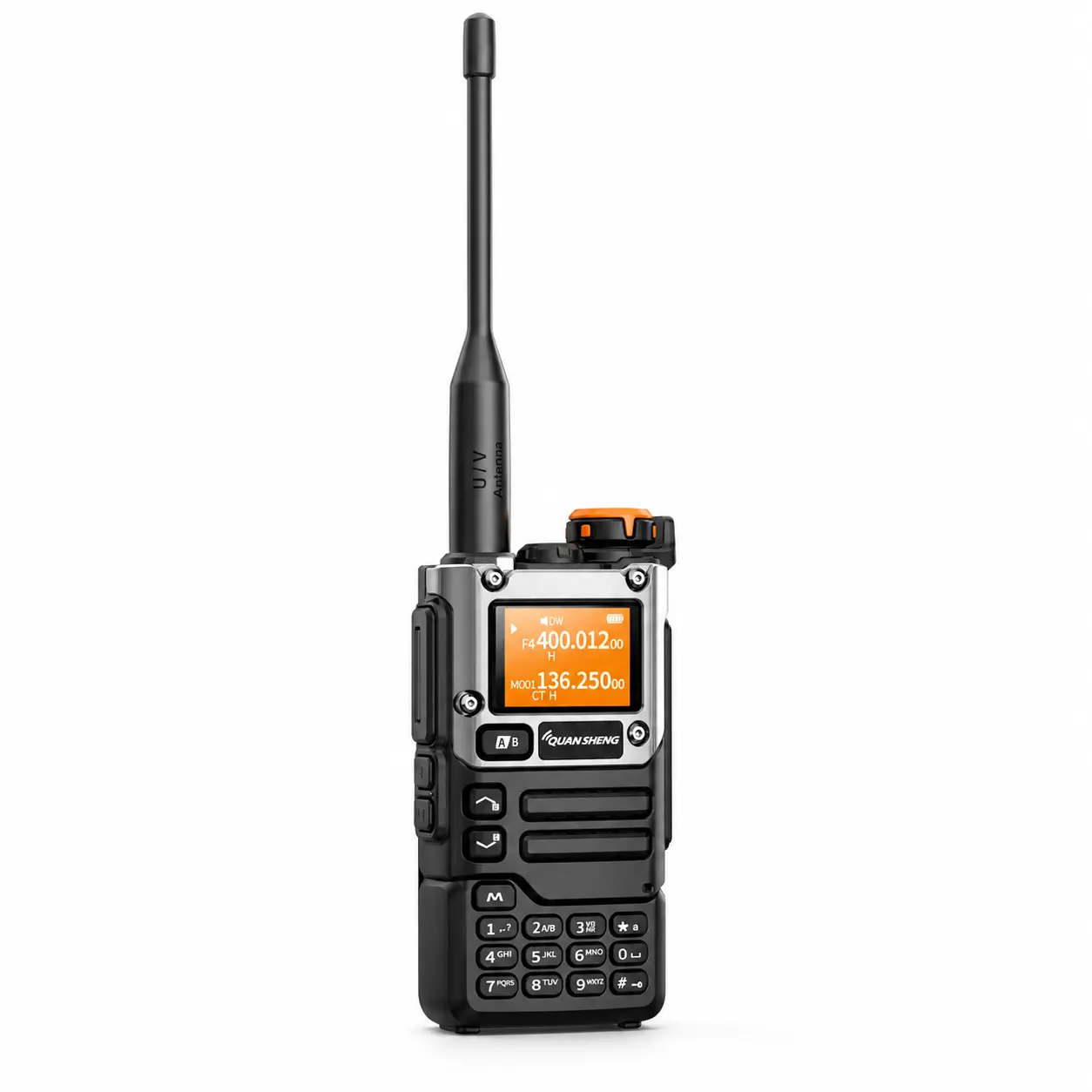 QUANSHENG K6 UVK5(8)AM/FM/DTMF walkie Talkie 200Three Frequency Receiving walkie Talkie NOAA Weather Forecast, with Flash Replication Frequency Tpye-C LCD Display for Hiking Camping Trip Two-way radio Audio Charging