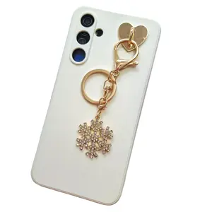 Snowflake Glitzy Drop for Keys, Bags or Phones