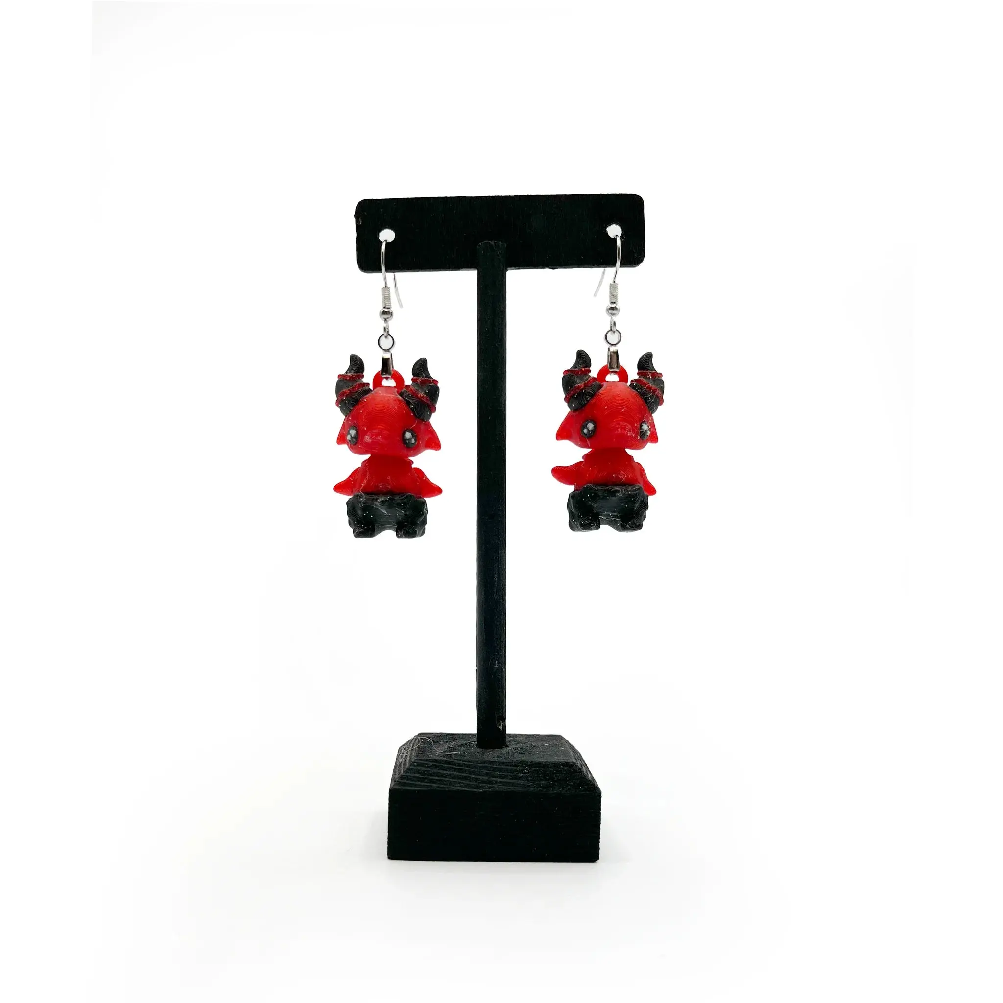 Cute 3D Printed Earrings – Bookish & Kawaii Dangle Charms