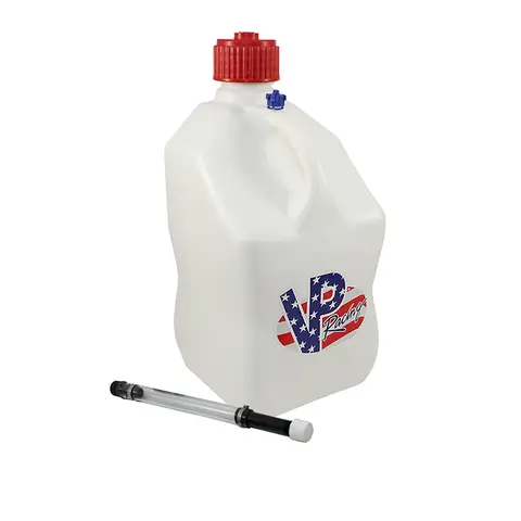 VP Racing Single Motorsports Container 5 Gallon Jug with Hose in Multiple Colors for Racing Enthusiasts Durable Design Ideal for Racing Enthusiasts
