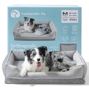 FAIRYPET Soothing Sofa Dog Bed Pet Bed, Suitable for Dogs and Cats | Removable, Machine-Washable Comfortable Nest | Soft, Scratch- and Wear-Resistant Dutch Fleece | Non-Slip Base Designed for Small and Medium-Sized Pets