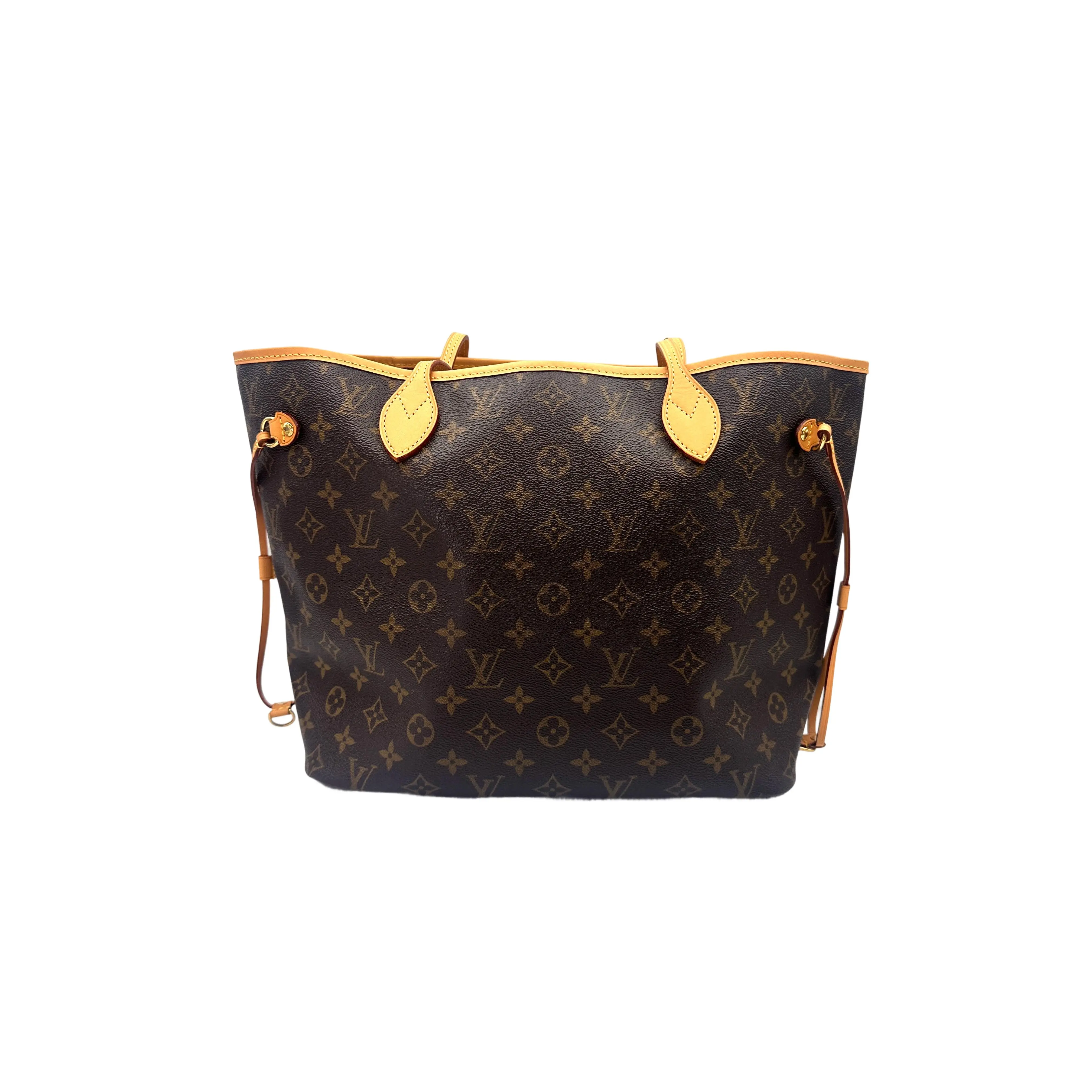 Pre-owned Louis Vuitton Leather Shoulder bags Neverfull MM Monogram Canvas Handle Bag 053103LV2884