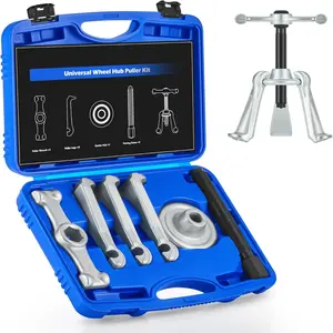 Universal Hub Puller & Master Brake Drum Puller with Adjustable Legs, 7.6 in Max Bolt Circle, Heavy Duty Steel for Car Truck