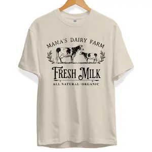 Mama's Dairy Farm Breastfeeding Friendly T-Shirt , Unisex FVK