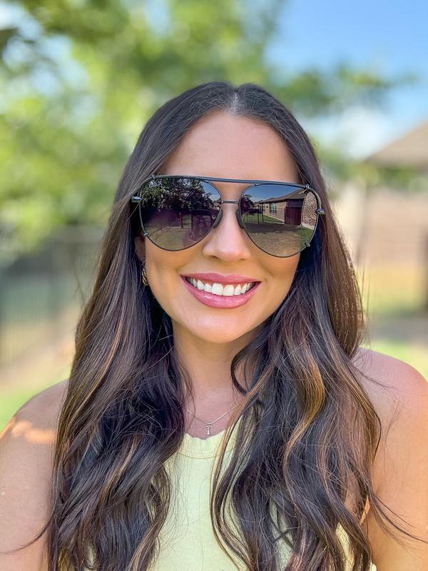 Shay - Women's Polarized Large Hair Friendly Aviator | Hot Pink main image 1