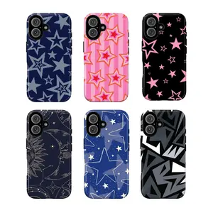 Y2K Star & Cosmic Phone Case – Funky Aesthetic with Retro Stars, Moon & Abstract Prints – for iPhone 7, 8, SE, X, XS, 11, 12, 13, 14, 15, 16 (Plus, Pro, Pro Max) & Samsung Galaxy S21–S24 Series