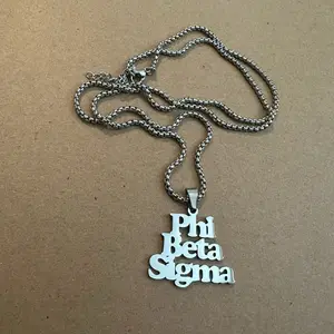 Silver Phi Beta Sigma necklace