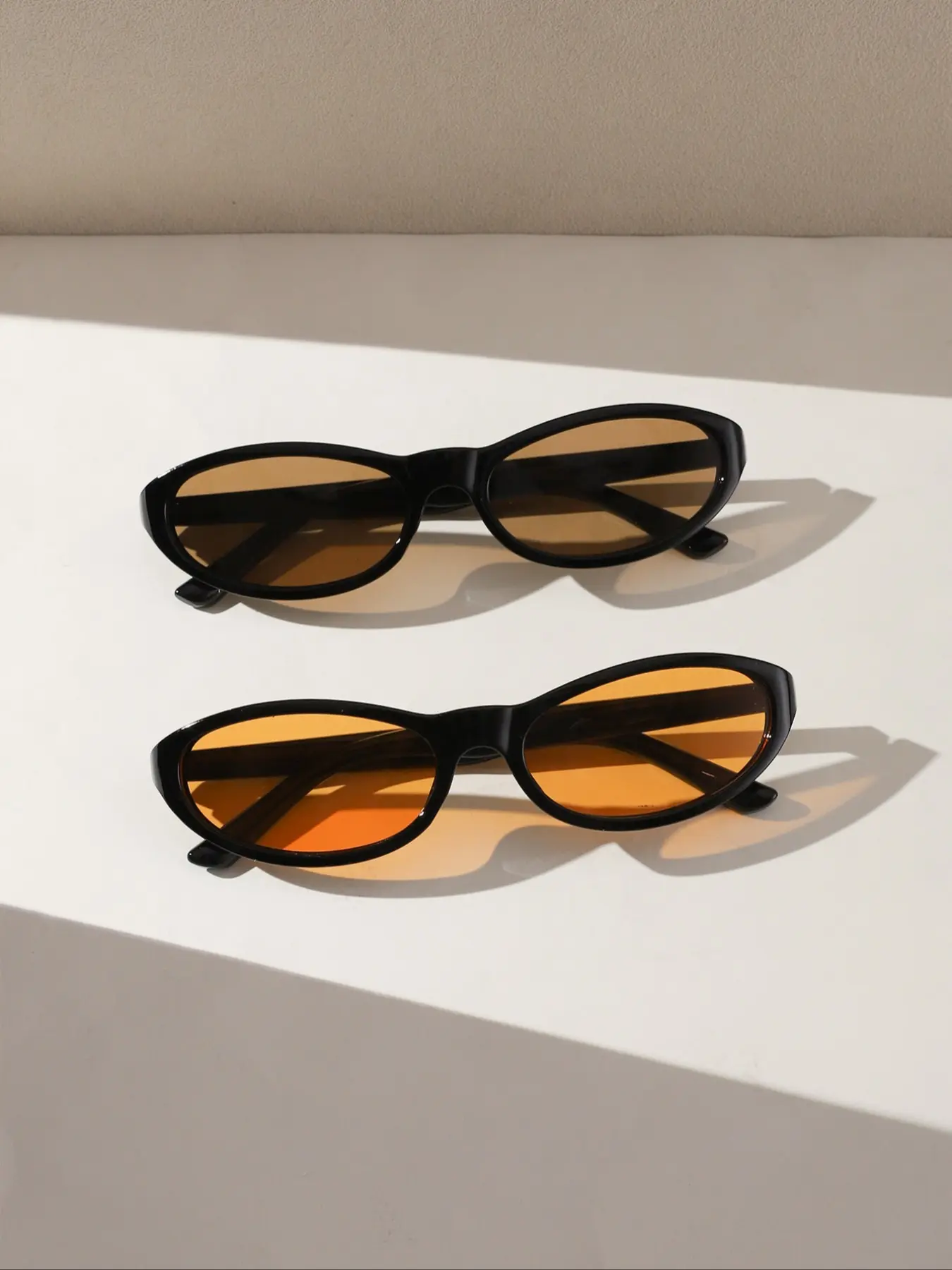 High-Quality Casual Narrow Frame Retro Oval Sunglasses with Colored Lenses, Unisex UV Protection Eyewear for Outdoor Activities, Sunglasses Frames