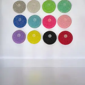 Rhinestone Lids for 16oz Glass Cups, Glassware Accessories, Multi-Color Drinkware Add-Ons, Ideal for Glamorous Party Settings