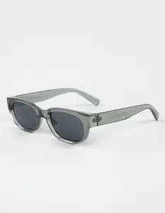 RSQ Square Plastic Sunglasses, Clear