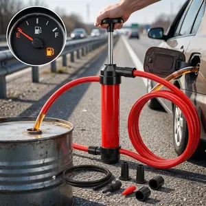 Multifunctional manual fuel pump, suitable for gasoline, diesel and various liquids; suitable for automobiles, oil transfer pumps, manual siphon pumps, RV antifreeze pump sets; fish tank siphon pumps; lawn mower special pumps