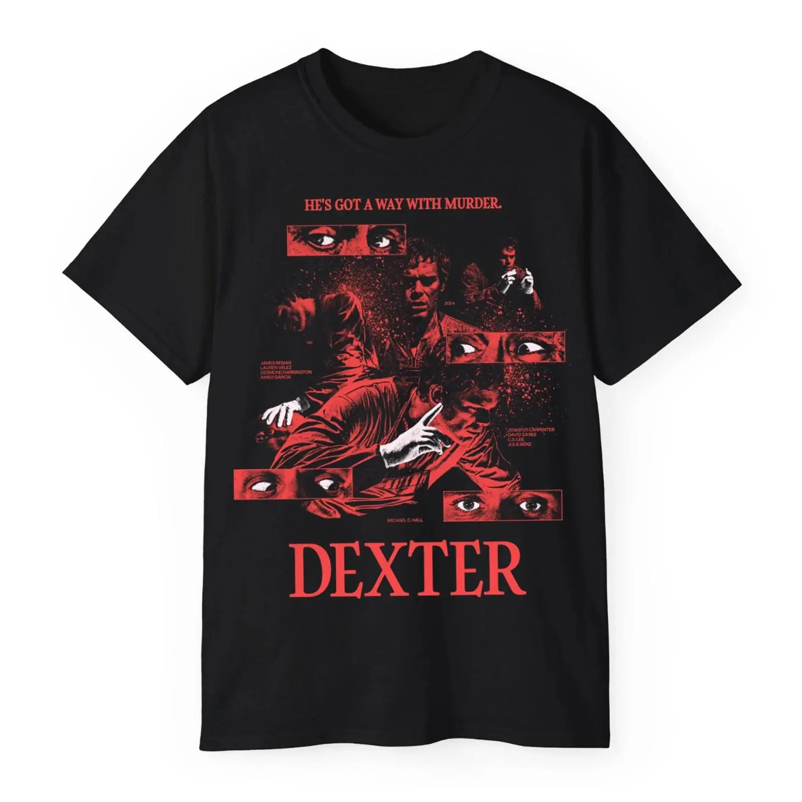 Dexter Morgan He's Got A Way With Murder Vintage Graphic T-Shirt – Retro Dexter Morgan Fan Tee