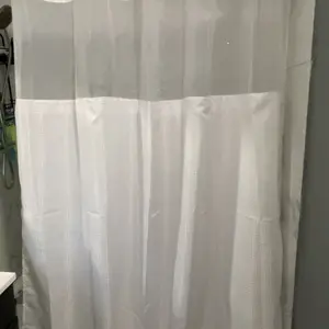 Waffle Pattern Shower Curtain, 1 Count Double-Layer Waterproof Shower Curtain, Removable Shower Curtain with Snaps, Bathroom Accessory & Supplies #TOP PICKS