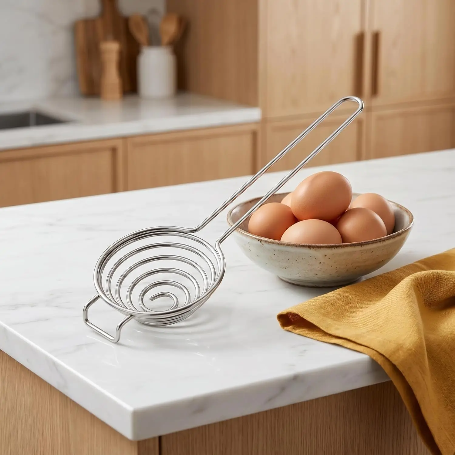 2pc, Premium Stainless Steel Egg Separator for Raw Eggs - Easily Separate Egg Yolks and Whites for Perfect Baking Results - Essential Kitchen Gadget for Home Cooks and Professional Chefs