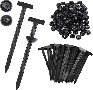 300 PCS Plastic Universal Cable Tie Buckle Heavy Duty Self-Locking Zip Ties Holder, New Multifunctional Cable Tie Buckle for Car Daily Repair