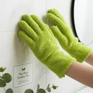6 Count Microfiber Plant Dusting Gloves, Soft Blue Cleaning Gloves, Indoor Plants, Blinds, Furniture, Home Surfaces Care