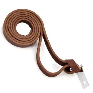 Jeffers Latigo Leather Horse Saddle String with Clip & Dee, 24" L