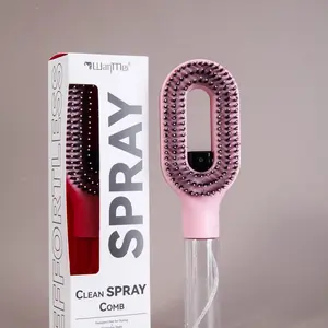 Spray Comb, Styling Comb, Innovative Spray Styling Comb for Dry and Wet Hair, Non-Tangling Nylon Bristles, Easy to Use, Abs Plastic Handle, Anti-Static, Salon Tool