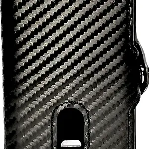 New Tactical Wallet Slim Sliding RFID Credit Card Holder Carbon Fiber