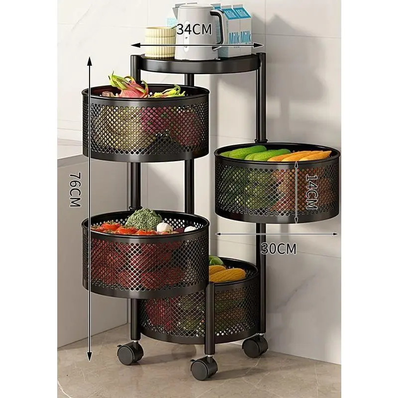 Black round style [four layers]