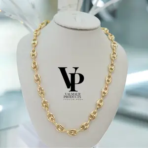 Valmaur Products Luxury Solid Mariner Necklace Gold Plated
