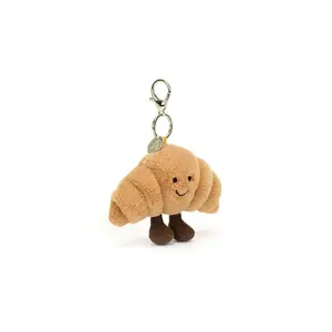 Jellycat Amuseables Croissant Bag Charm – Soft Cute Keychain Toy, Trendy Purse Accessory 2026