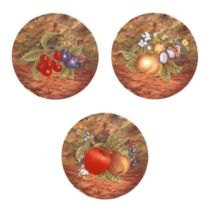 Fruit Cherry Plum Apple Pear Overglaze Ceramic Decals
