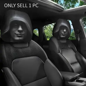 Dark Fantasy Car Headrest Cover, Universal Fit, Elastic Design, Perfect for Long Drives, Halloween Christmas Decor, Comfortable & Stylish