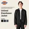 Dickies | TJ15 Unlined Eisenhower Jacket, Full Zip Work Jacket, Men's Workwear, Relaxed Fit, Hidden Interior Pocket, Signature Workwear Twill Fabric